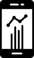 solid icon for statistics vector