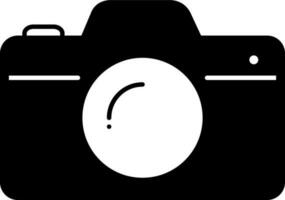 solid icon for camera vector