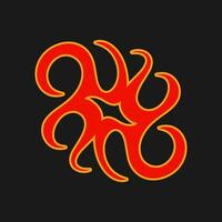 Old Flames New Look with Streetwear Objects Objects Vector Collection. Retro Fire and Streetwear Objects Vector Collection.