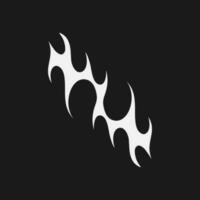 Old Flames New Look with Streetwear Objects Objects Vector Collection. Retro Fire and Streetwear Objects Vector Collection.