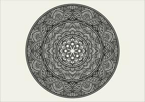 Vector Mandala Coloring Page. Mandala illustration for coloring book.