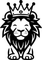 Lion Baby Crown, Minimalist and Simple Silhouette - Vector illustration