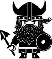 vikingo, minimalista y sencillo silueta - vector ilustración