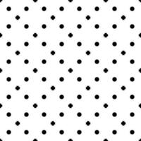 Seamless geometric pattern plus and circle minimalism modern style black color and white background. vector