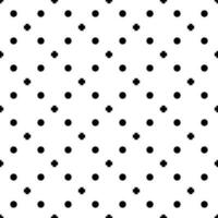 Seamless geometric pattern plus and circle minimalism modern style black color and white background. vector