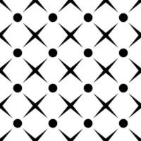 Seamless Pattern Geometric with Circles and Four-Pointed Stars for tiles, fabric stripes, clothing, and tablecloths. vector