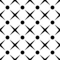 Seamless Pattern Geometric with Circles and Four-Pointed Stars for tiles, fabric stripes, clothing, and tablecloths. vector