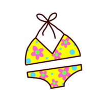 Colorful cute bikini png