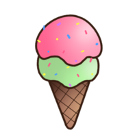 Mint And Strawberry Ice Cream png