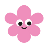 rosa blomma element för dekoration png