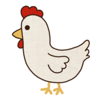 Cute animal chicken png