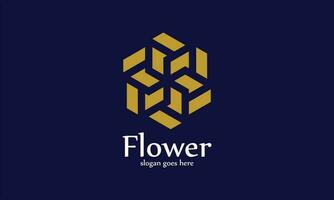 Logo vector minimalism flowers link connection nature concept ecology environment iconic