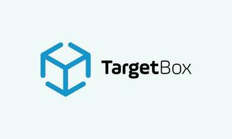Logo vector box hexagon blue color concept minimalist emblem creative design flat idea letter Y logotype alphabet font unique trendy