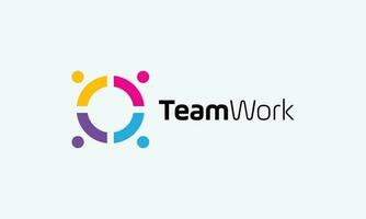 Logo vector people solid teamwork symbol group solution strategy heart network community organization connection cooperation