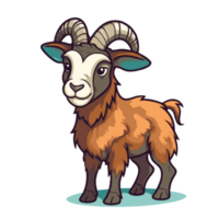 Bringing joy and laughter with a transparent background cartoon goat png