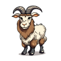 Inspiring imaginative designs with a whimsical transparent cartoon goat png