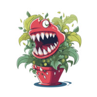 Karikatur Monster- im ein Blumentopf png
