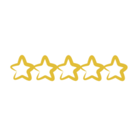 Yellow rating star png