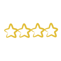 Yellow rating star png