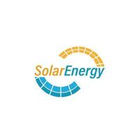 solar energía logo Dom tecnología vector poder