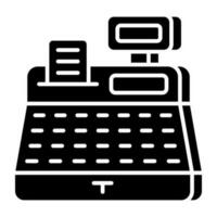 A premium download icon of cash register vector