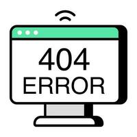 A creative design vector of error 404