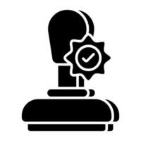 A unique design icon of stamp vector