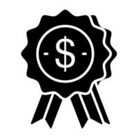 Perfect design icon of dollar badge vector