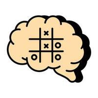 Modern design icon of brain vector