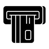 Perfect design icon of atm withdrawal vector