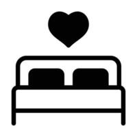 Honeymoon bad icon vector