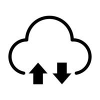 Cloud data icon vector