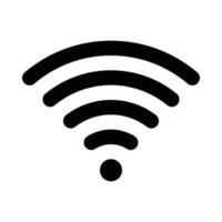 Wireless signal icon vector