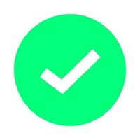 Circle checkmark icon vector