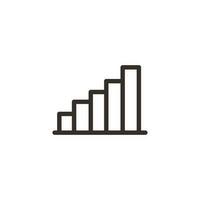Finance and business line icons. UI icon in a flat design. Thin outline icons vector