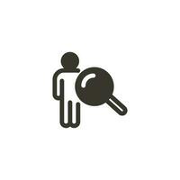Finance and business glyph, silhouette icon. UI icon in a flat design. Thin outline icons vector