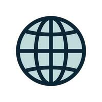 globo, planeta icono, signo. Internet, global esfera vector