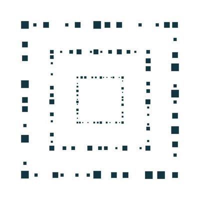 Circle geometric frames or borders that formed by circle.