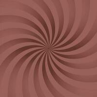 Chocolate or coffee twisted dark spiral background vector