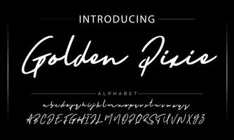 Hand drawn calligraphic vector monoline font. Distress signature letters. Modern script calligraphy type. ABC typography latin signature alphabet.