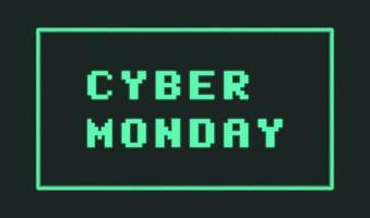 Cyber monday discount banner. Sale on cyber monday. vector