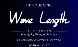 mano dibujado caligráfico vector monoline fuente. angustia firma letras. moderno guión caligrafía tipo. a B C tipografía latín firma alfabeto.