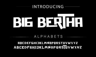 Playful style font design, childish alphabet letters and numbers vector illustration