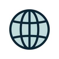 Globe, planet icon, sign. Internet, global sphere vector