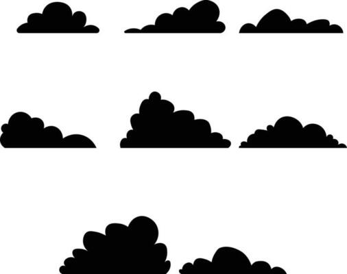 Set of Cloud Icon Vector