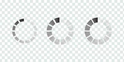 Circle progress bar loader. Round cyclic icon. vector