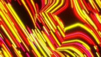 3d futurista néon luz trilhas cor comovente animações ciclo fundo video
