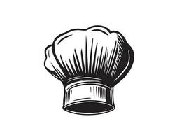 Chef hat hand drawn, vector. vector