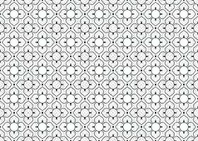 geometric and flower line ethnic fabric seamless pattern for cloth carpet wallpaper background wrapping etc. vector