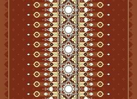 geometric and flower ethnic fabric pattern for cloth carpet wallpaper background wrapping etc. vector